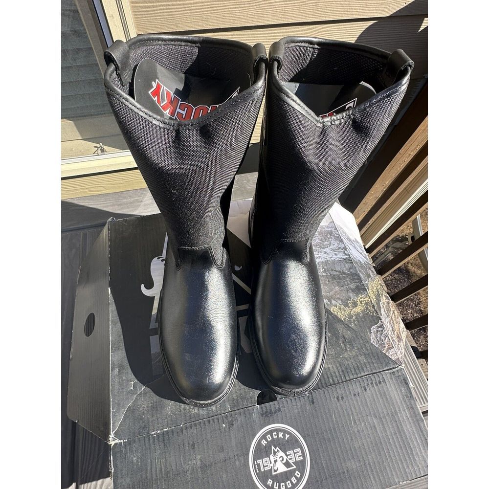 Rocky‎ 10" Wellington 6300 Black Cordura Work Boots Men's Size 13 M. New In Box